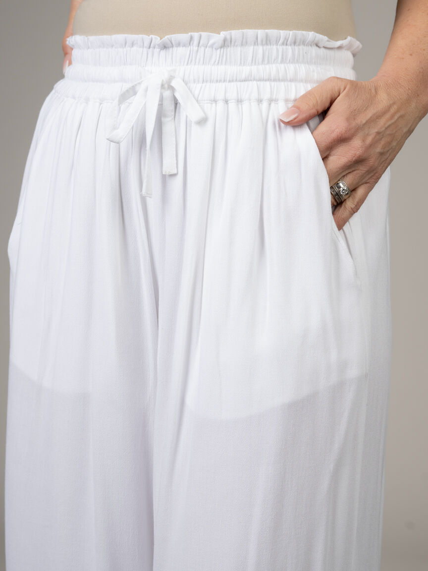 Flowy Wide Leg Pants with Pockets